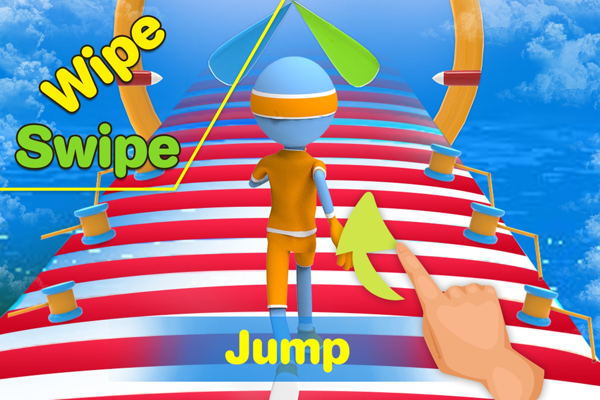 Wipe Out 3D Infinite Runner - Fun Race Template