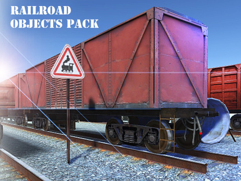 Rail Road Objects Pack