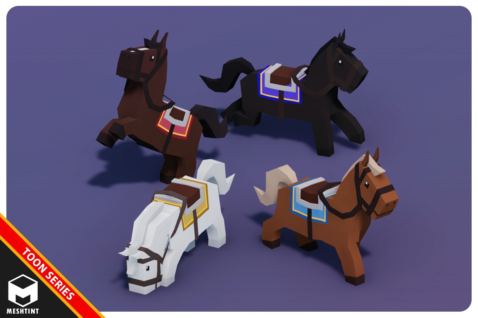 Horse Mounts Expansion Pack Toon Series