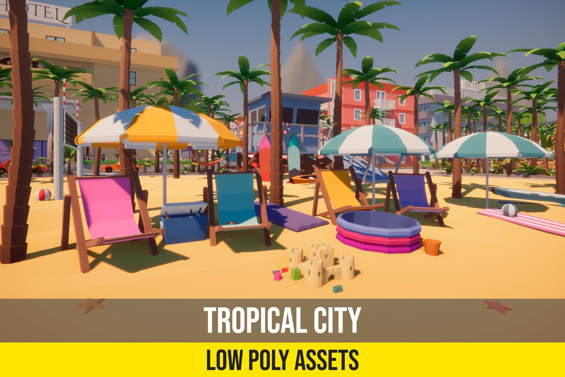 Low Poly Tropical City