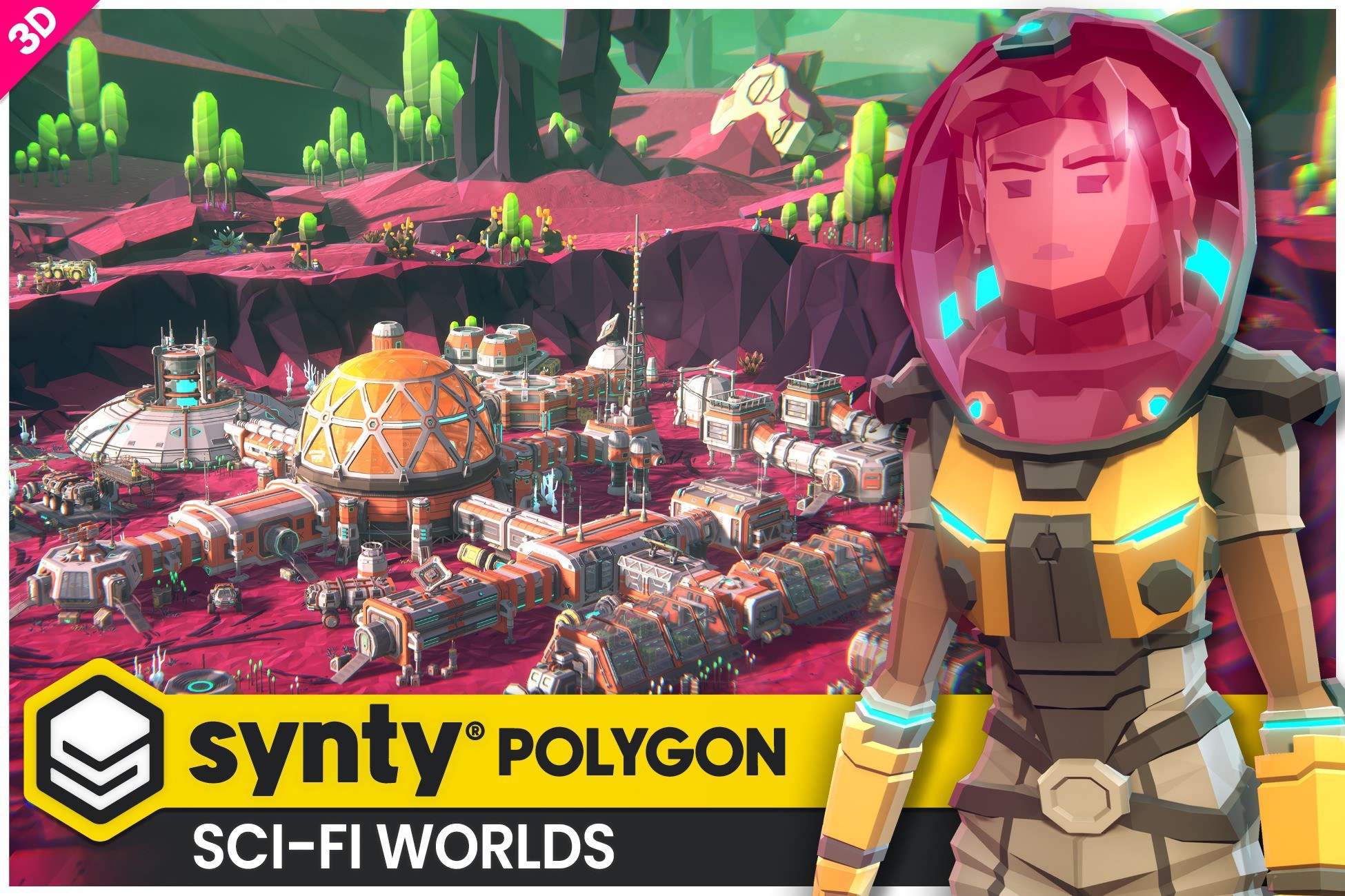 POLYGON - Sci-Fi Worlds Pack - Art by Synty