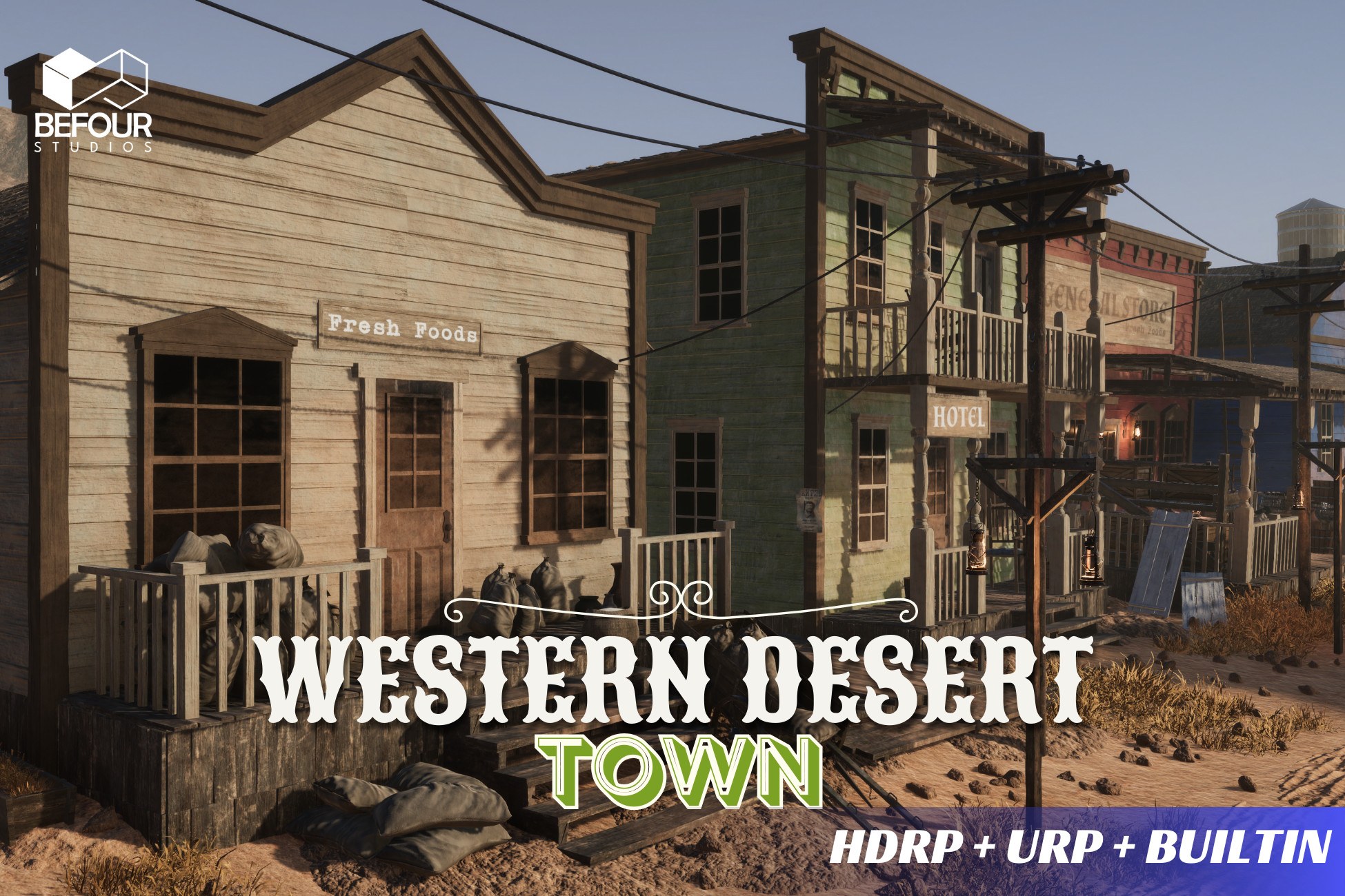Western Desert Town Environment