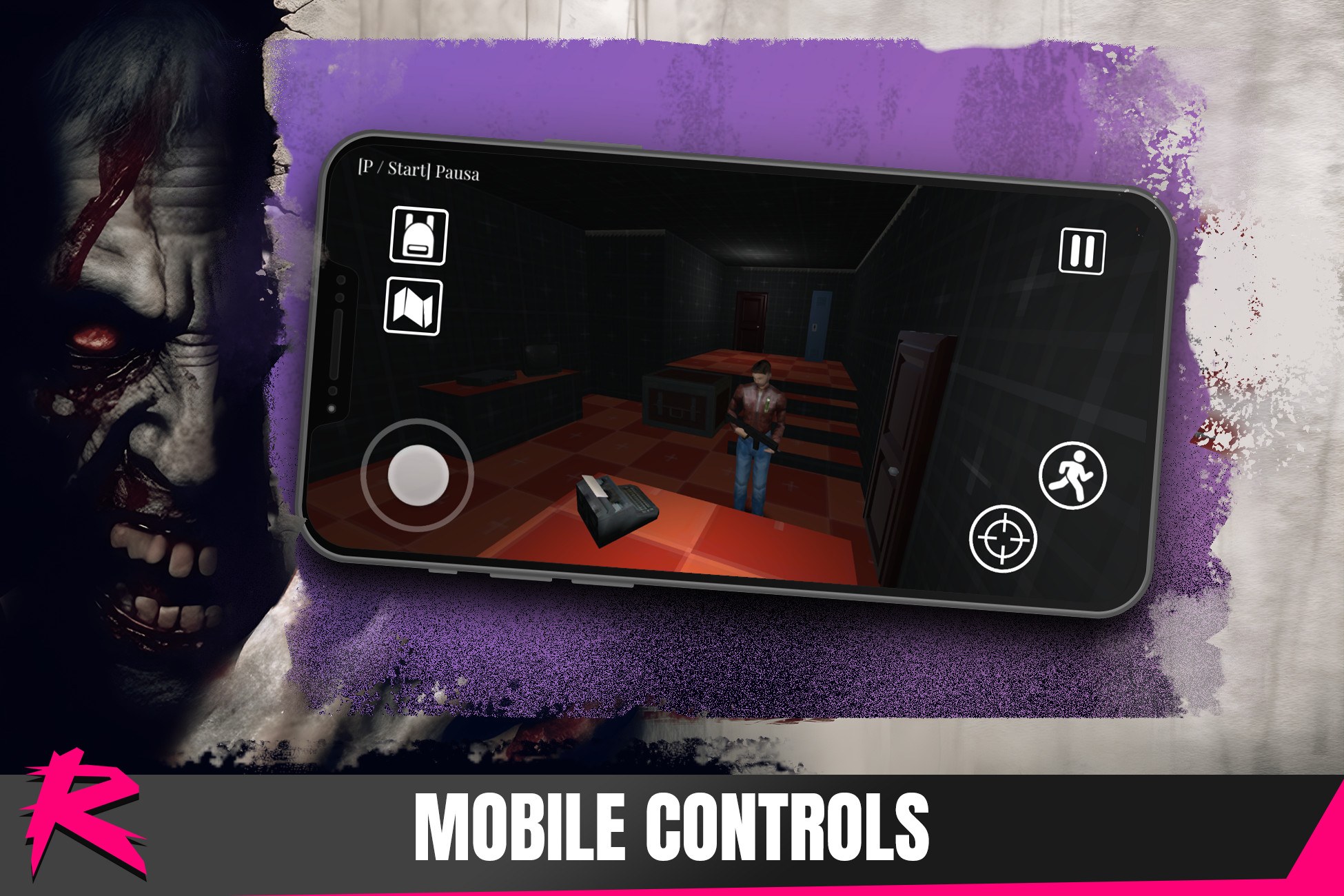 Retro Horror Template - Mobile Controls