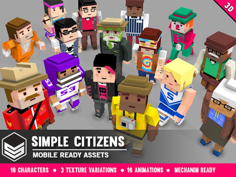 Simple Citizens - Cartoon Characters