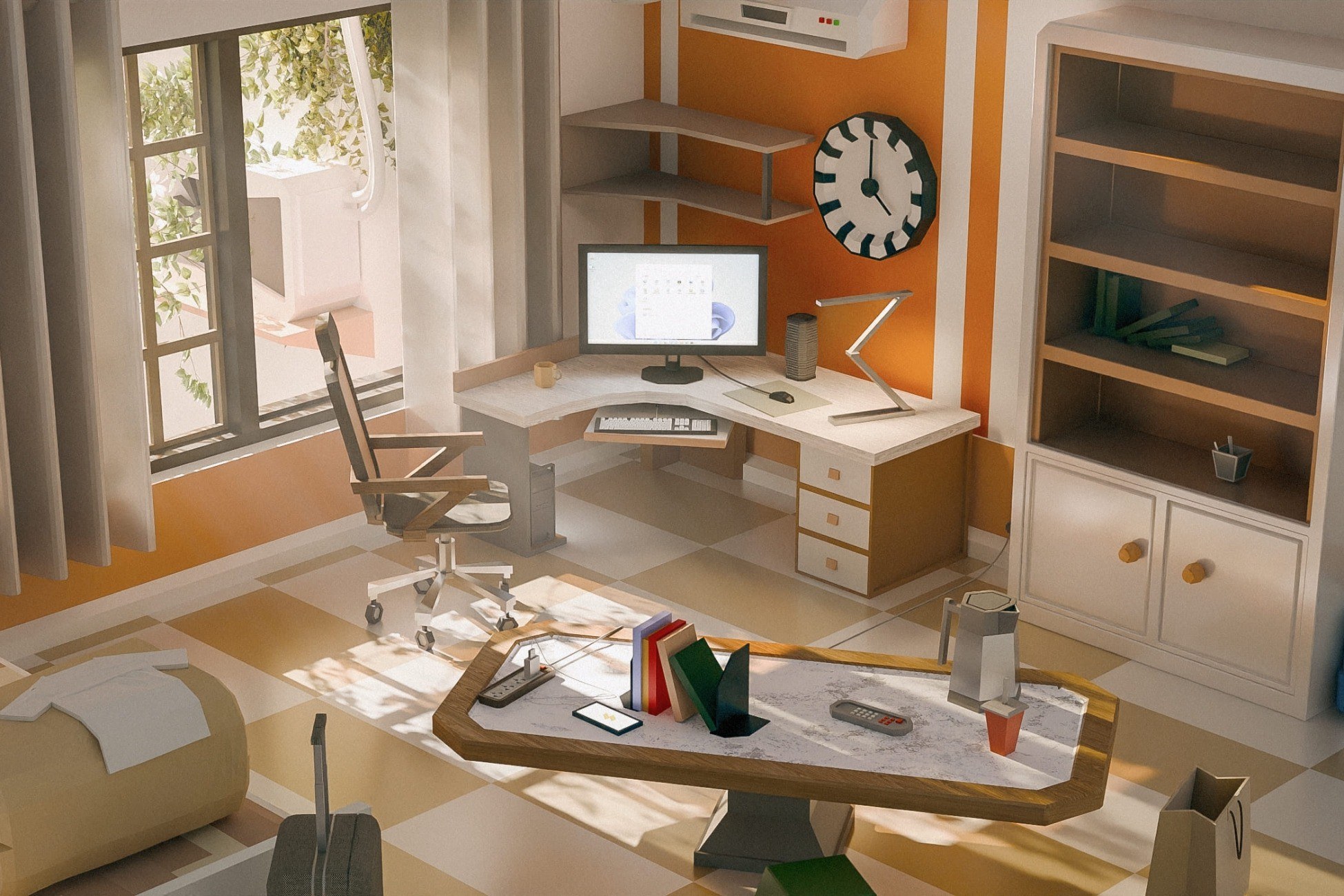 Bedroom / Interior - Low Poly assets