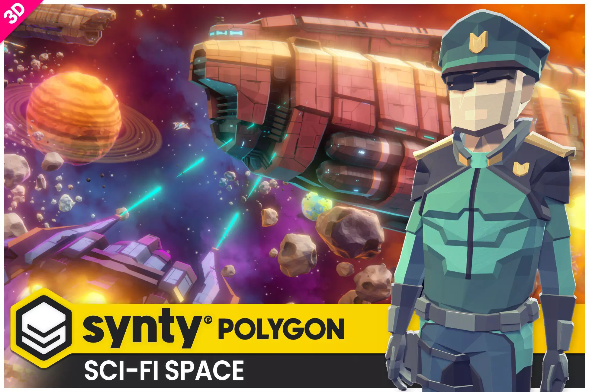 POLYGON - Sci-Fi Space Pack - Art by Synty