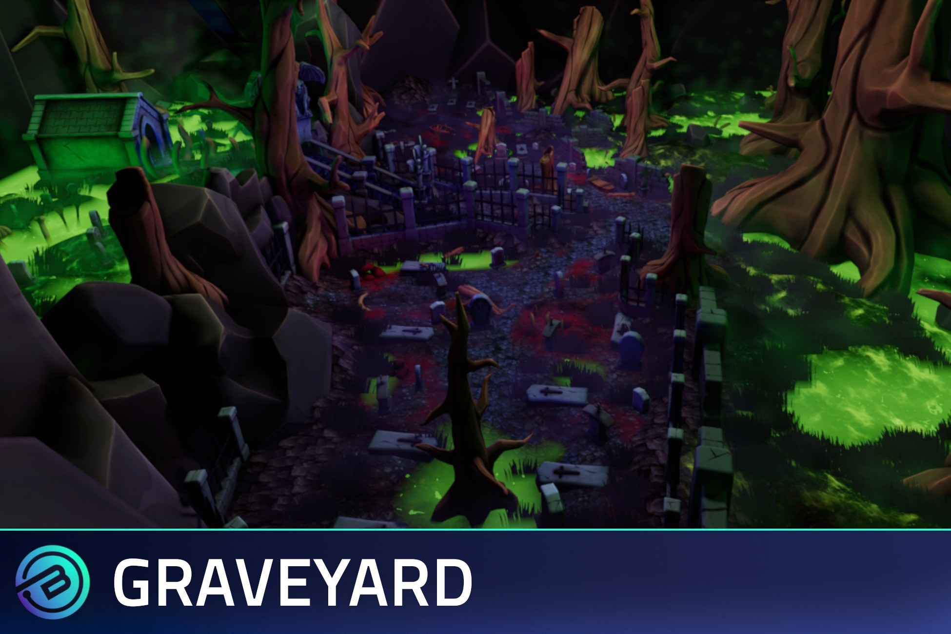 Stylized Graveyard - RPG Environment