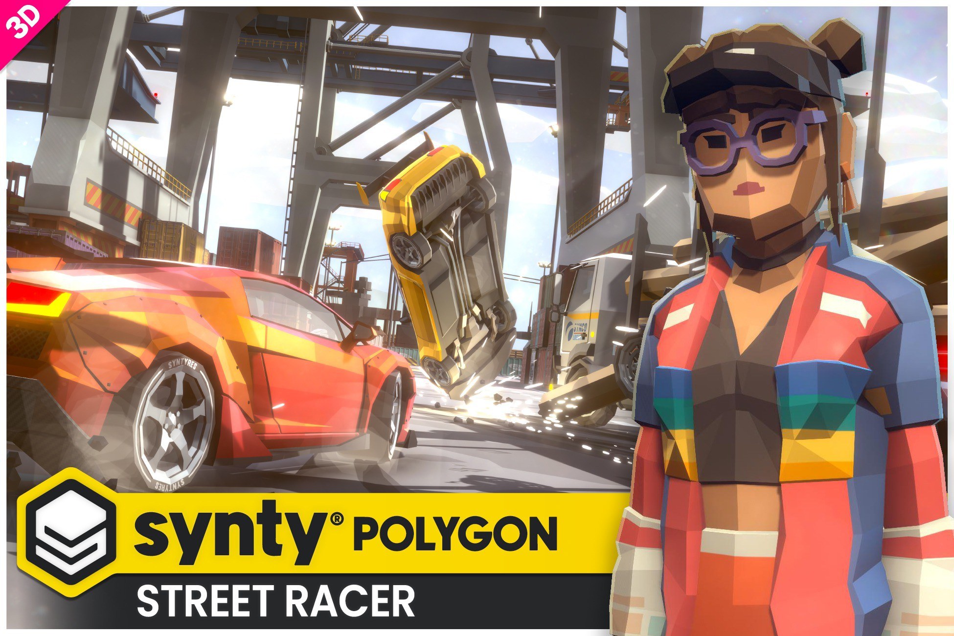 POLYGON - Street Racer - Art by Synty