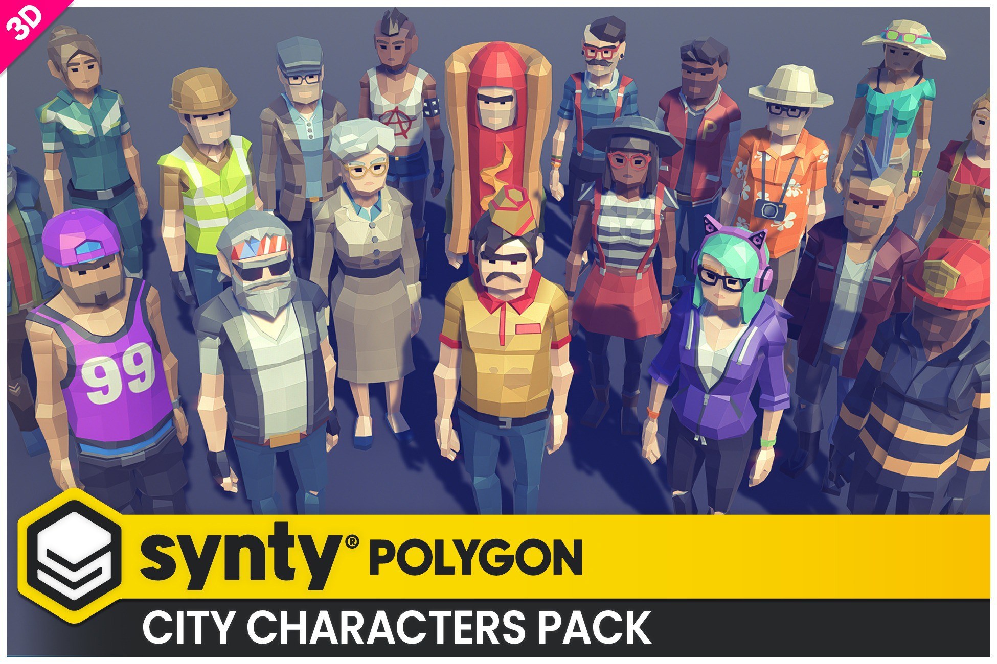 POLYGON - City Characters Pack - Art by Synty
