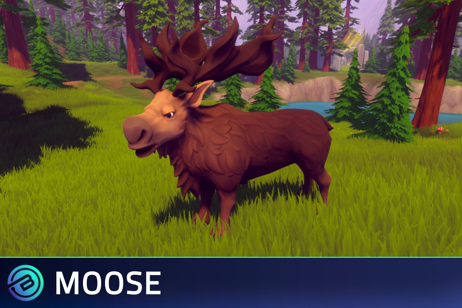 Stylized Moose - RPG Forest Animal