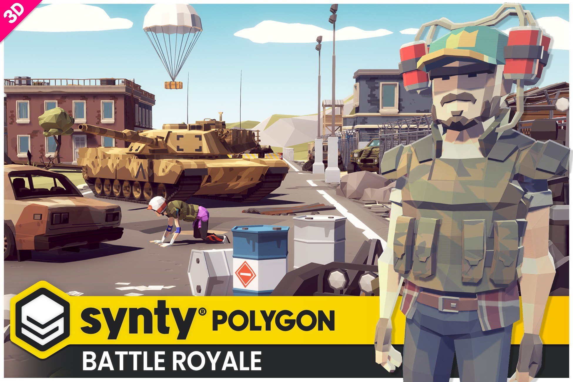POLYGON - Battle Royale Pack - Art by Synty
