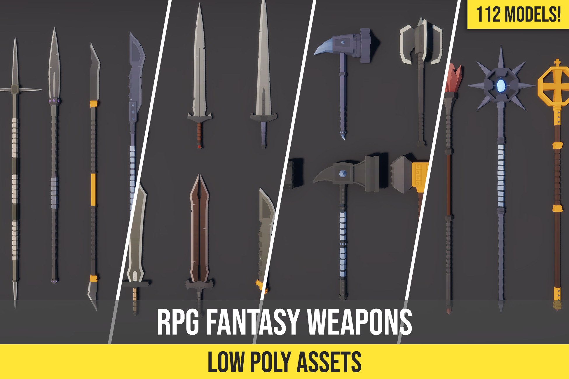 Low Poly RPG Fantasy Weapons